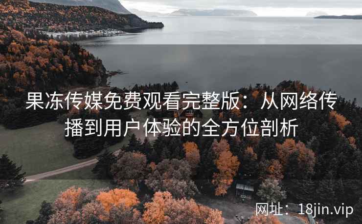 果冻传媒免费观看完整版：从网络传播到用户体验的全方位剖析