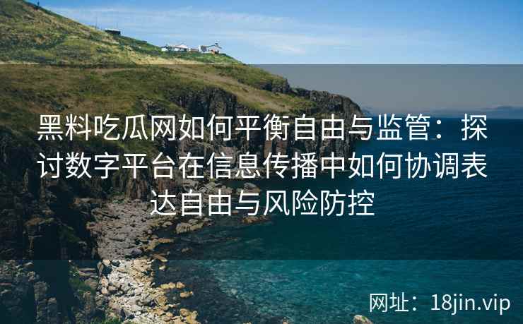 黑料吃瓜网如何平衡自由与监管：探讨数字平台在信息传播中如何协调表达自由与风险防控